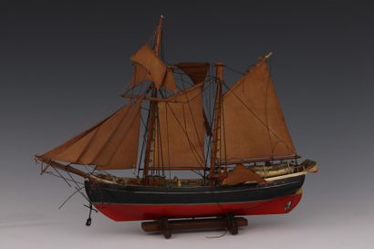 MAQUETTE d’une goélette banquière, le 
