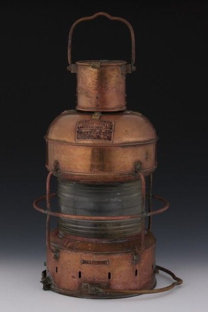 FANAL de marine en cuivre. Nippon Sento &...