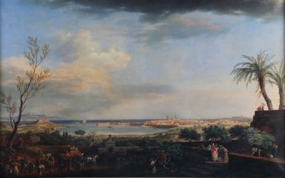 TABLEAU - « Le port d’Antibes » Reproduction...
