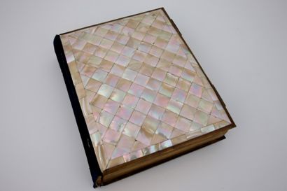 ALBUM de PHOTOS, couverture à mosaïque en...