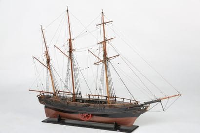 MAQUETTE - Projet de bateau à roues, sous...