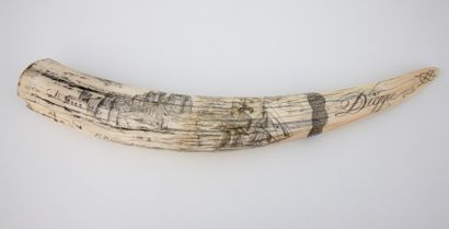 DENT de MORSE, gravée « Dieppe, signé R....
