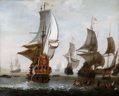 Attribué à Peter van de VELDE (1634- 1687)

Une...