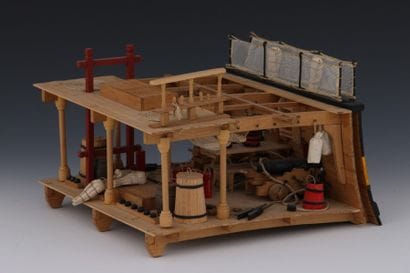MAQUETTE - Premier sous pont d’un navire...