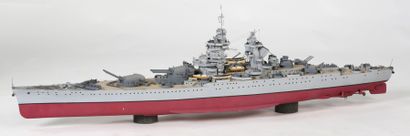 MAQUETTE métallique du « RICHELIEU », en...
