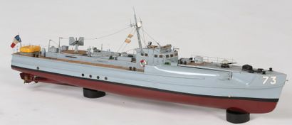 MAQUETTE d’une vedette rapide lance-torpilles;...