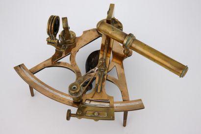 SEXTANT en laiton, avec optiques « Right...
