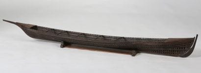 MAQUETTE - Coque de galère du XVIIIème siècle,...
