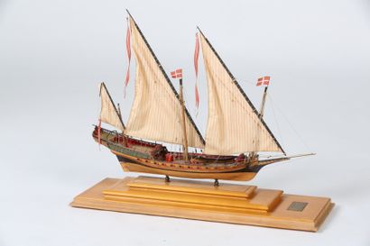 MAQUETTE - le « CHEBEC » battant pavillon...