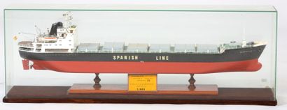 MAQUETTE de chantier du vraquier le « GUADELUPE...