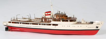MAQUETTE du yacht « WADIHA 1° », battant...