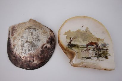 LOT :

NACRE gravée dans un ovale d’un paysage...