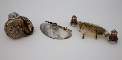 LOT :

Petit ENCRIER avec ancre de marine...