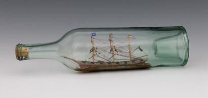 DIORAMA - Bateau trois mâts barque « Le Zénaïde...