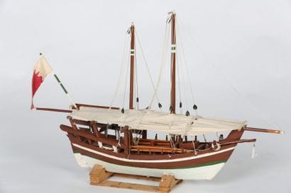BARQUE INDIENNE à 2 mâts du Gange, pour dix...
