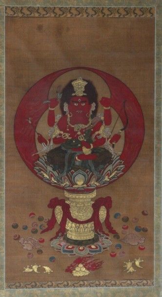 Japon Epoque XVIIème-XVIIIème siècle - Kakemono...