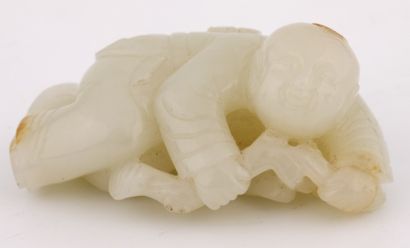 Chine XIXème - XXème Siècle - Sujet en jade...