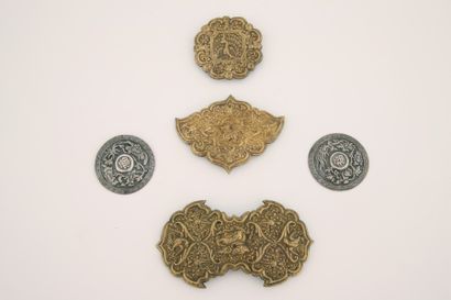 Chine du Sud et Asie - Paire de boutons décoratifs...