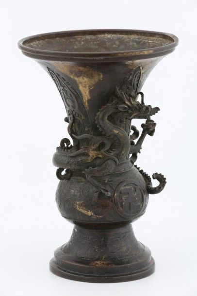 Chine XVIIIème - XIXème Siècle - Vase Hu...