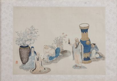 7/ Chine Période République - Sages parmi...