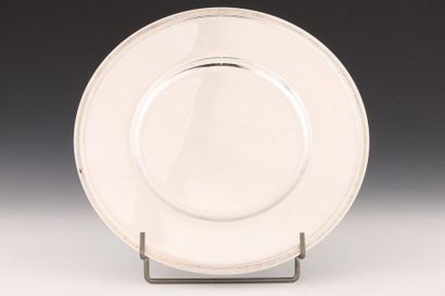 CHRISTOFLE - MODELE PERLES - SUITE DE 6 ASSIETTES...