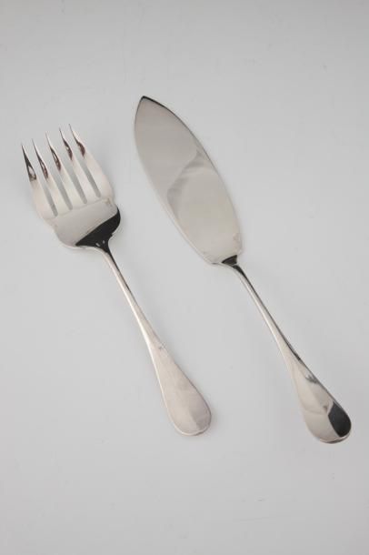 CHRISTOFLE - MODELE BAGUETTE - COUVERT A...