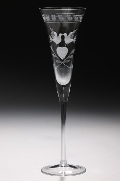 MURANO - SUITE DE 6 FLUTES A CHAMPAGNE MODERNES...