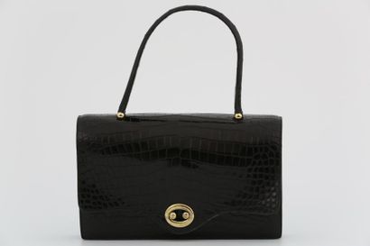 HERMES PARIS - VINTAGE - SAC 26.5 cm en crocodile...