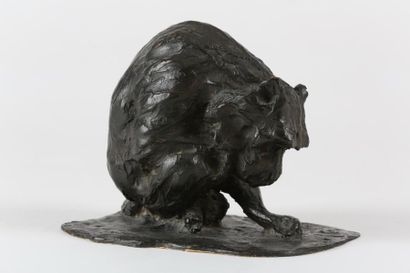 Guido RIGHETTI (1875-1958) 

Singe 

Bronze...