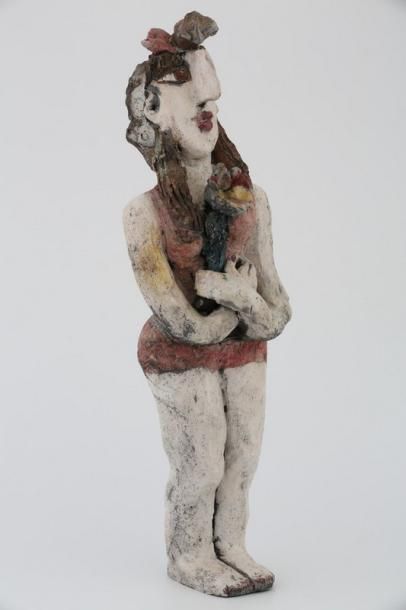 Elisabeth BRAINOS (1949) 

Jeune femme à...
