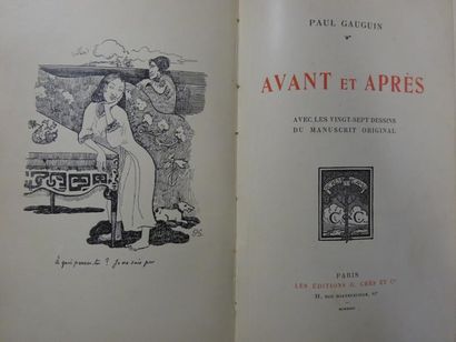 Paul GAUGUIN - 2 ouvrages 

Noa Noa - Avant...