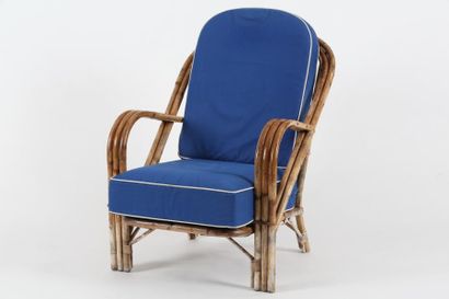 AUDOUX-MINET (XXème Siècle)

Suite de 4 fauteuils

Rotin...