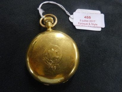 MONTRE DE POCHE SAVONNETTE

Boîtier en or...