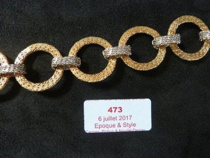 BRACELET RUBAN ARTICULE d'Epoque 1960 

or...