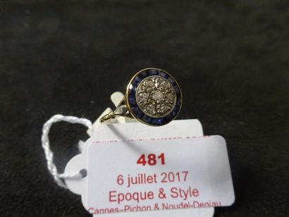 BAGUE DE STYLE 1930 

or deux tons

ornée...