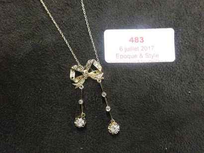 PETIT COLLIER NEGLIGE d'Epoque 1900 

or...