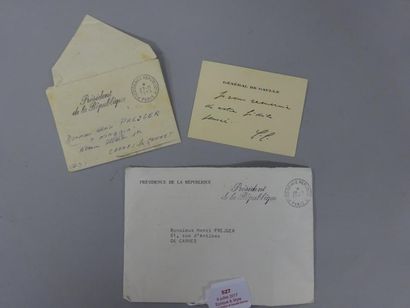 BILLET AUTOGRAPHE avec entête imprimée 