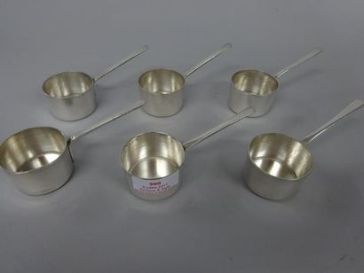 SUITE DE 6 CASSOLETTES individuelles 

du...