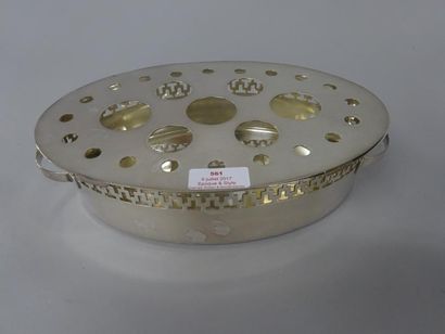 CHAUFFE PLAT à bougie ovale à anses 

métal...