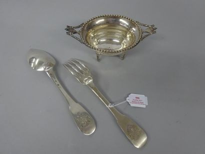 PETIT LOT D'ARGENTERIE - Epoque XIXème Siècle

Comprenant...