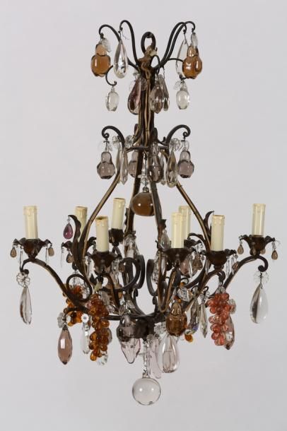 LUSTRE CAGE de Style XVIIIème Siècle - Vers...