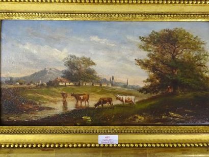 A. REGNIER (XIXème Siècle) 

Bergère au repos...