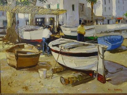 André DEYMONAZ (1946)

Petit Port Méditerranéen

Huile...