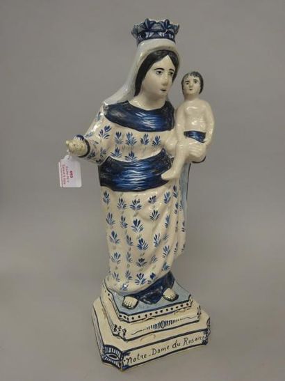 QUIMPER HENRIOT

GRANDE STATUETTE de Notre...