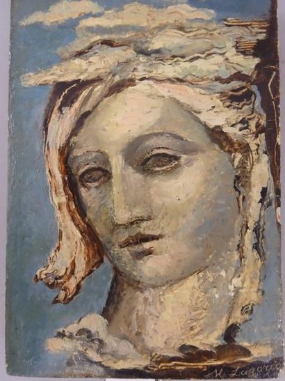 LAGORIO Maria Alexandrovna (1893-1979). 

Vierge.

Huile...