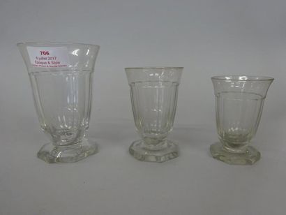 PARTIE DE SERVICE DE VERRES d'Epoque 1930...
