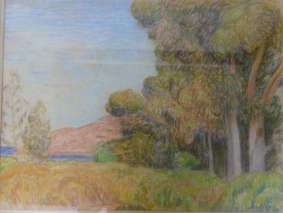 LEON DETROY (1857-1955)

Paysage de la Creuse

Pastel...