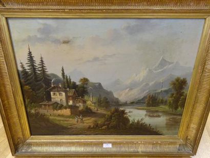 Ecole du XIXème Siècle

Paysage Suisse

Huile...