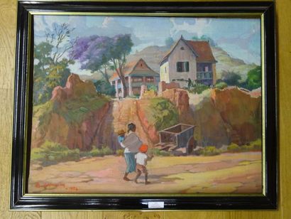 A. RAMANDY (XX)

Village malgache 

Huile...
