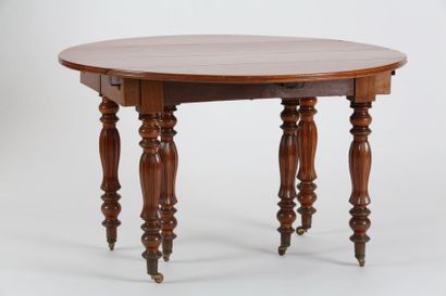 TABLE DE SALLE À MANGER D'EPOQUE LOUIS PHILIPPE...